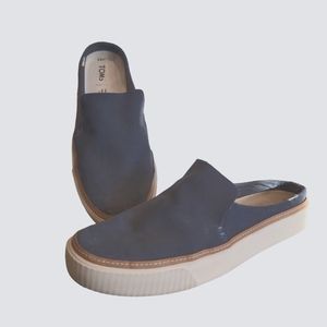 Toms suede slip ons